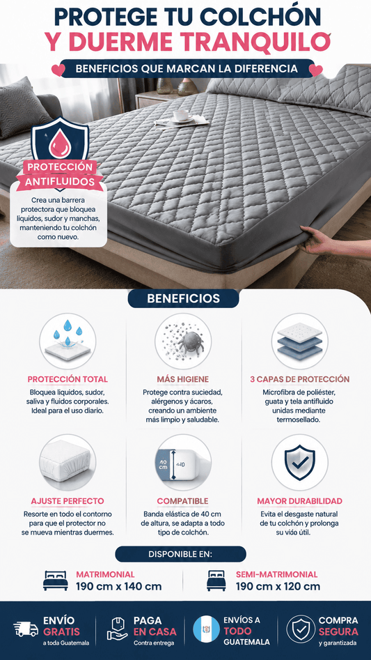 Protege tu colchón como nunca antes y duerme tranquilo cada noche