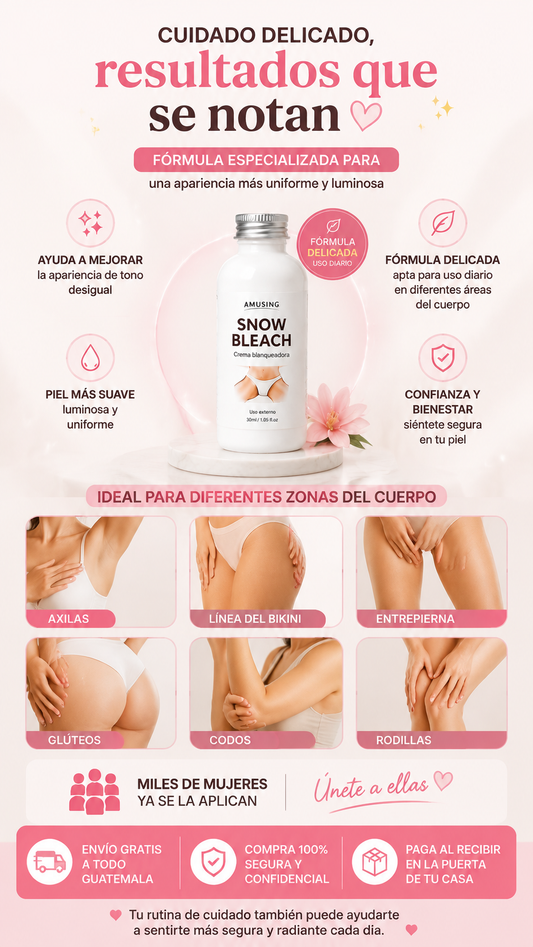 Blanqueador de partes intimas y otras zonas del cuerpo, el nuevo paso en tu rutina de cuidado corporal ✨
