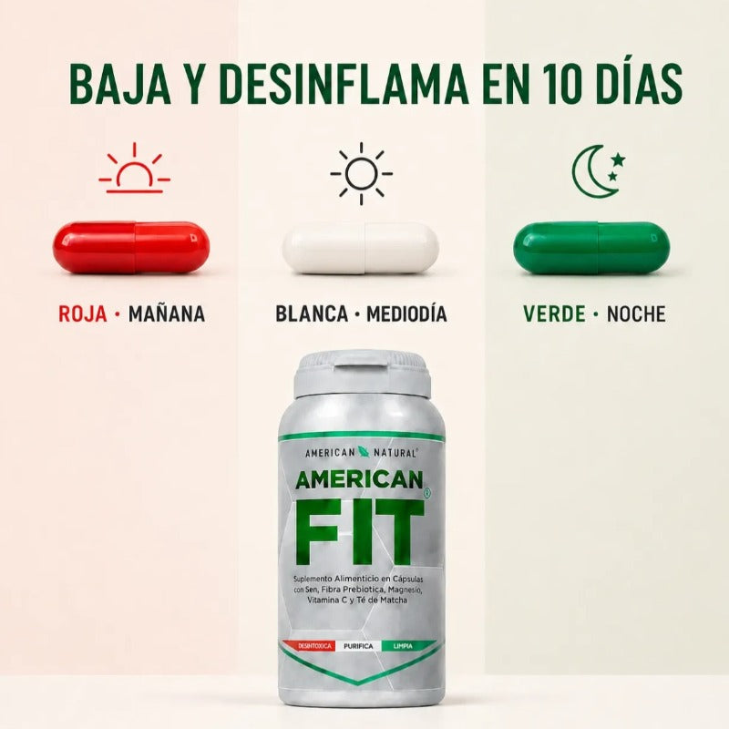 American Fit: La Rutina 3 en 1 Que Activa Tu Metabolismo, Limpia Tu Cuerpo y Te Ayuda a Bajar de Peso Todos los Días X60 CAP