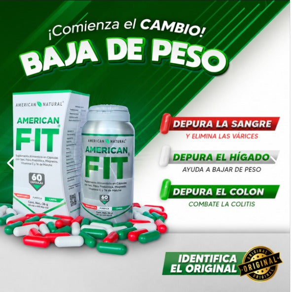 American Fit: La Rutina 3 en 1 Que Activa Tu Metabolismo, Limpia Tu Cuerpo y Te Ayuda a Bajar de Peso Todos los Días X60 CAP