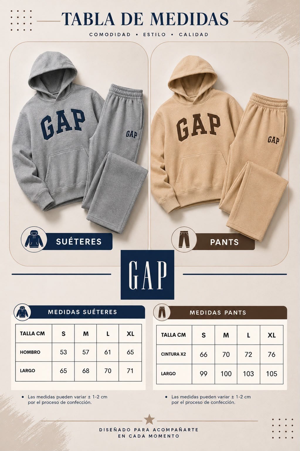 Conjunto Unisex GAP™ | Comodidad, estilo y libertad para acompañarte en cada momento