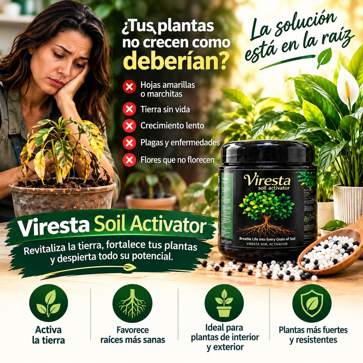 ¡Haz que tus plantas sean más hermosas, huertas más productivas y árboles llenos de frutos!